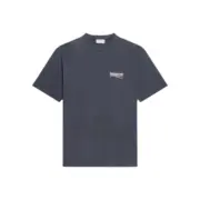 巴黎 BLC 21FW Political Campaign 可樂刺繡 波浪 短袖T恤 深灰