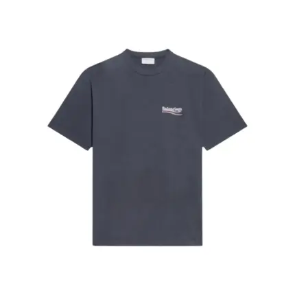 巴黎 BLC 21FW Political Campaign 可樂刺繡 波浪 短袖T恤 深灰