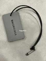 【現貨】【過驗】巴黎 BLC 24FW 吊牌樣式 別針 卡套卡包證件套 頭層牛皮：圖片 12