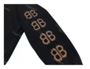 【現貨】巴黎 BLC 23SS 雙B 比特幣 泥染水洗作舊破壞 帽T連帽衛衣帽衫：圖片 11