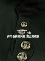 【預售】【過驗】Chrome Hearts 25SS 馬蹄梵文 925純銀扣 Polo衫短袖T恤 CH克羅心 黑色：圖片 7