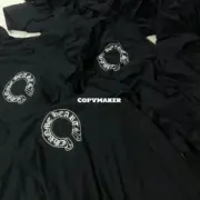 【預售】【過驗】Chrome Hearts 25SS 馬蹄梵文 925純銀扣 Polo衫短袖T恤 CH克羅心 黑色：圖片 8