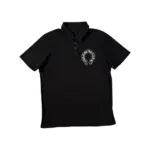 【預售】【過驗】Chrome Hearts 25SS 馬蹄梵文 925純銀扣 Polo衫短袖T恤 CH克羅心 黑色