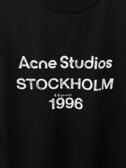 【現貨】Acne Studios 24SS 水洗做舊經典logo 素面簡約 圓領純棉短袖T恤：圖片 11