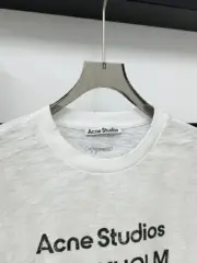 【現貨】Acne Studios 24SS 水洗做舊經典logo 素面簡約 圓領純棉短袖T恤：圖片 16