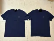 【現貨】LOWE 25SS 經典幾何刺繡logo 簡約 短袖T恤 海軍藍/米白：圖片 8