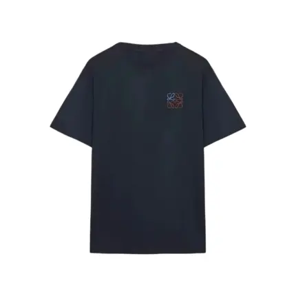 【現貨】LOWE 25SS 經典幾何刺繡logo 簡約 短袖T恤 海軍藍/米白