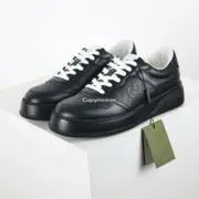 【預售】GUC Chunky B Screener GG 古馳 餅乾鞋板鞋厚底運動鞋休閒鞋 增高 全黑/黑魂：圖片 7