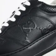 【預售】GUC Chunky B Screener GG 古馳 餅乾鞋板鞋厚底運動鞋休閒鞋 增高 全黑/黑魂：圖片 11