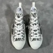 【預售】D1OR B23 oblique 經典老花 科技面料 高筒帆布鞋 休閒鞋 板鞋：圖片 11