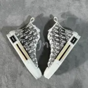 【預售】D1OR B23 oblique 經典老花 科技面料 高筒帆布鞋 休閒鞋 板鞋：圖片 12