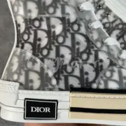 【預售】D1OR B23 oblique 經典老花 科技面料 高筒帆布鞋 休閒鞋 板鞋：圖片 14