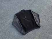 巴黎 BLC 23FW Political Campaign 水洗 可樂波浪徽章 衛衣拼接毛衣 大學T圓領衛衣：圖片 7