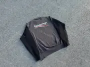 巴黎 BLC 23FW Political Campaign 水洗 可樂波浪徽章 衛衣拼接毛衣 大學T圓領衛衣：圖片 10