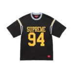 【預售】Supreme SS25 Week8 Split S/S Football Top 拼接印花羅紋短袖T恤美式足球衣