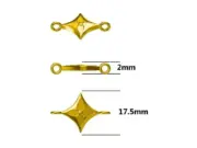 【現貨】【過驗】1V Instinct Bracelet 雙色拼接拼色 黑銀 字母花卉 古巴手鍊手環：圖片 3