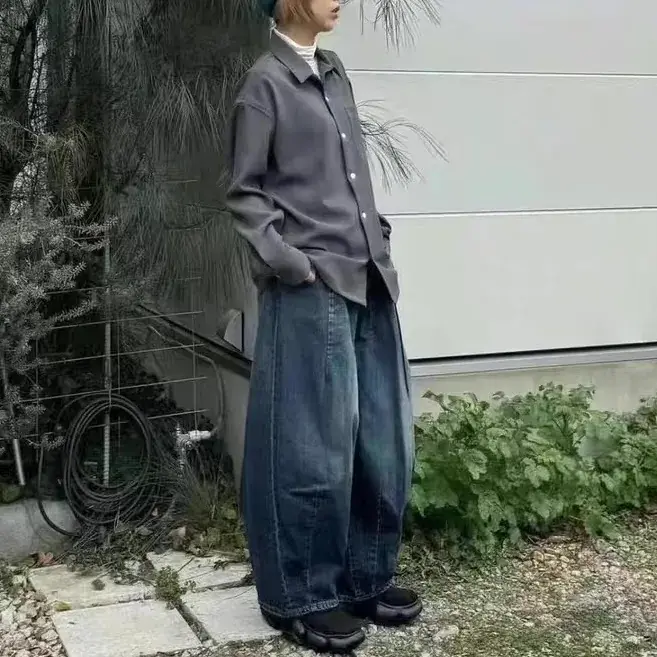 【預售】Needles 24SS H.D. 酵素水洗 寬版單寧牛仔褲燈籠褲休閒褲胖胖褲