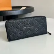 【現貨】1V Zippy 經典老花壓紋 滿版Logo  頭層牛皮 黑色 長夾皮夾錢包 M11721：圖片 5