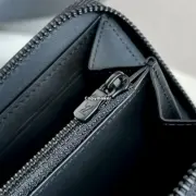 【現貨】1V Zippy 經典老花壓紋 滿版Logo  頭層牛皮 黑色 長夾皮夾錢包 M11721：圖片 9