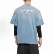 【預售】巴黎 BLC 25SS Political Campaign 水洗褪色可樂波浪 短袖T恤 二色：圖片 8