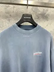 【預售】巴黎 BLC 25SS Political Campaign 水洗褪色可樂波浪 短袖T恤 二色：圖片 13