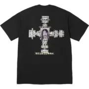 【預售】Sup FW25 WEEK17 Dash Snow Tee 正面小logo後背人物圖像短袖T恤 黑/白：圖片 3