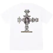 【預售】Sup FW25 WEEK17 Dash Snow Tee 正面小logo後背人物圖像短袖T恤 黑/白：圖片 5