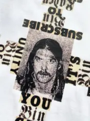 【預售】Sup FW25 WEEK17 Dash Snow Tee 正面小logo後背人物圖像短袖T恤 黑/白：圖片 9