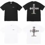 【預售】Sup FW25 WEEK17 Dash Snow Tee 正面小logo後背人物圖像短袖T恤 黑/白