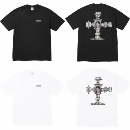 【預售】Sup FW25 WEEK17 Dash Snow Tee 正面小logo後背人物圖像短袖T恤 黑/白