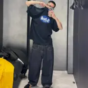 【預售】巴黎 BLC x Scholl 聯名 25SS 藍色印花logo 簡約短袖T恤 周杰倫著用：圖片 3