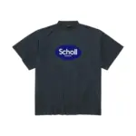 【預售】巴黎 BLC x Scholl 聯名 25SS 藍色印花logo 簡約短袖T恤 周杰倫著用