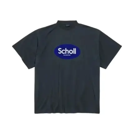 【預售】巴黎 BLC x Scholl 聯名 25SS 藍色印花logo 簡約短袖T恤 周杰倫著用