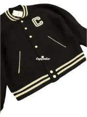 【現貨】CELIN 24SS 大C刺繡logo 背後字母刺繡 棒球外套夾克 羊毛混紡：圖片 6