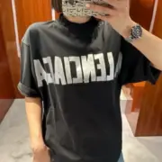 【現貨】巴黎 BLC 25SS 秀款 膠帶繃帶logo 水洗做舊破壞 短袖T恤 水洗黑：圖片 6