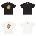 【預售】Human Made 25ss  胸前老虎愛心印花 竹節棉 圓筒短袖T恤 黑/白