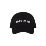 【現貨】【全套包裝】M1U M1U 24SS 繆繆 刺繡字母logo 素色簡約 鴨舌帽棒球帽老帽帽子