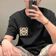 LOWE 24SS Anagram T-shirt 經典幾何logo毛巾刺繡印花 短袖T恤：圖片 5