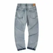 【現貨】【福利回饋】CELIN 22FW Wesley 小破壞水洗做舊 經典款 直筒牛仔褲 長褲 丹寧 水洗藍：圖片 6