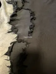 巴黎 BLC 24SS 水洗糜爛流蘇下擺破壞 雙環刺繡logo 短袖T恤 小領口BOXY短寬版型：圖片 8