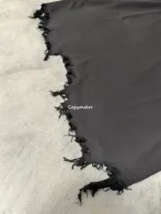 巴黎 BLC 24SS 水洗糜爛流蘇下擺破壞 雙環刺繡logo 短袖T恤 小領口BOXY短寬版型：圖片 11