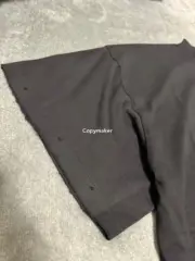 巴黎 BLC 24SS 水洗糜爛流蘇下擺破壞 雙環刺繡logo 短袖T恤 小領口BOXY短寬版型：圖片 13