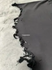 巴黎 BLC 24SS 水洗糜爛流蘇下擺破壞 雙環刺繡logo 短袖T恤 小領口BOXY短寬版型：圖片 14