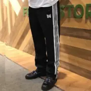 Needles 21SS Butterfly Regular Track Pants 蝴蝶刺繡 復古織帶 休閒褲直筒褲運動褲 黑白：圖片 3