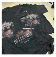 巴黎 BLC 24SS BELLEVILLE T-SHIRT 巴黎夜景 水洗破壞皺褶 短袖T恤：圖片 6