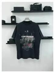 巴黎 BLC 24SS BELLEVILLE T-SHIRT 巴黎夜景 水洗破壞皺褶 短袖T恤：圖片 7