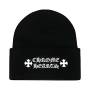 【現貨】【免運】Chrome Hearts 24FW 刺繡logo十字架馬蹄梵文 針織毛帽冷帽帽子：圖片 3