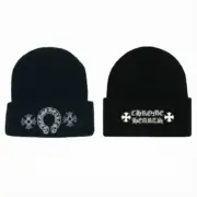 【現貨】【免運】Chrome Hearts 24FW 刺繡logo十字架馬蹄梵文 針織毛帽冷帽帽子