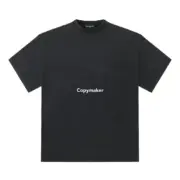 巴黎 BLC 22FW 字母logo刪除線 素色簡約 短袖T恤：圖片 10