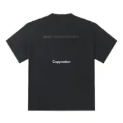 巴黎 BLC 22FW 字母logo刪除線 素色簡約 短袖T恤：圖片 14